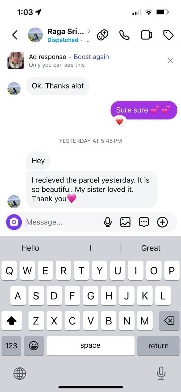 real customer photo